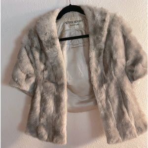 Vintage George Benioff Furriers Silver Mink Stole